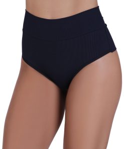 Mutanda microfibra vita alta nero