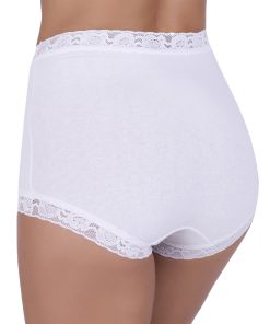 Alternative view of Mutanda royalty in cotone bianca a vita alta