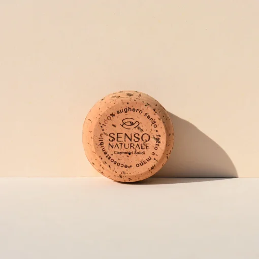 Contenitore in sughero VERGINE PICCOLO porta SIERO VISO solido I Senso Naturale
