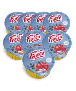 Polpa di frutta Mela Mirtillo - Pack 18 pezzi