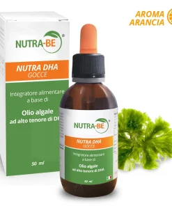 NUTRA DHA omega 3 per cervello e vista | 50 ml | Vegan