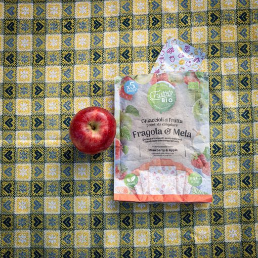 Ghiaccioli Frutteto 100% Frutta busta multipack 5 pezzi gusto Fragola&Mela BIOLOGICO - immagine 3