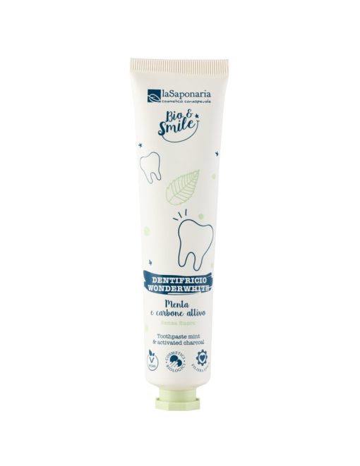 Dentifricio sbiancante WonderWhite Menta&Carbone | La Saponaria