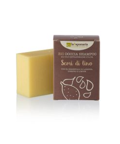 Doccia shampoo solido capelli + corpo ai semi di lino | 100 g