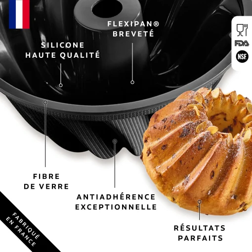 Stampo Brioche Flexipan® in Silicone – Per Brioche Perfette, Dolci e Salate - immagine 3