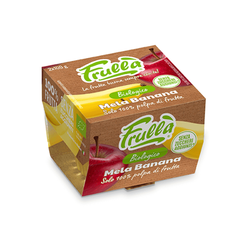 Polpa di Frutta Mela Banana Biologico - 2x100g