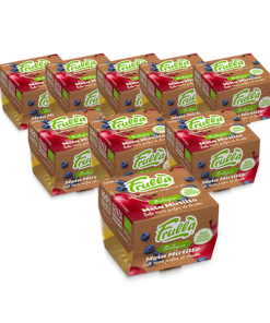 Polpa di Frutta Mela Mirtillo Biologico - 2x100g - Pack 12 pezzi