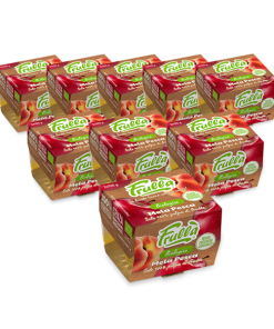 Polpa di Frutta Mela Pesca Biologico - 2x100g - Pack 12 pezzi