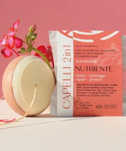 Fito Shampoo e Balsamo Solido NUTRIENTE - 2 in 1 per Capelli Secchi I Senso Naturale