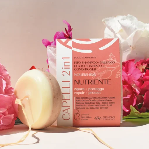 Fito Shampoo e Balsamo Solido NUTRIENTE - 2 in 1 per Capelli Secchi I Senso Naturale - immagine 7