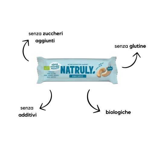BARRETTA CRUDO-RAW ANACARDI (44.6% FRUTTA SECCA) BIO | Natruly - immagine 3
