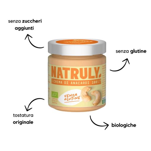 CREMA DI ANACARDI AL 100% BIO 200G | Natruly - immagine 2