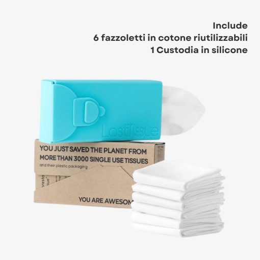Fazzoletti riutilizzabili x 6 | LastTissue Pack - immagine 2