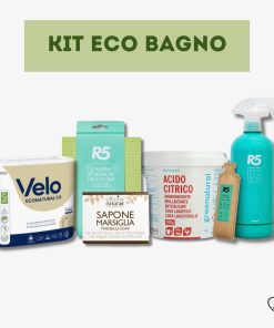 KIT ECO BAGNO | Carta igienica, Sapone di Marsiglia, Panni in cellulosa, Kit bagno, Acido citrico
