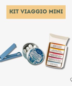 KIT VIAGGIO MINI | Cosmetici solidi, Dentifricio in pastiglie, Cotton fioc riutilizzabile