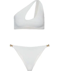 Riviera Bikini Bottom arricciato sul retro Off White