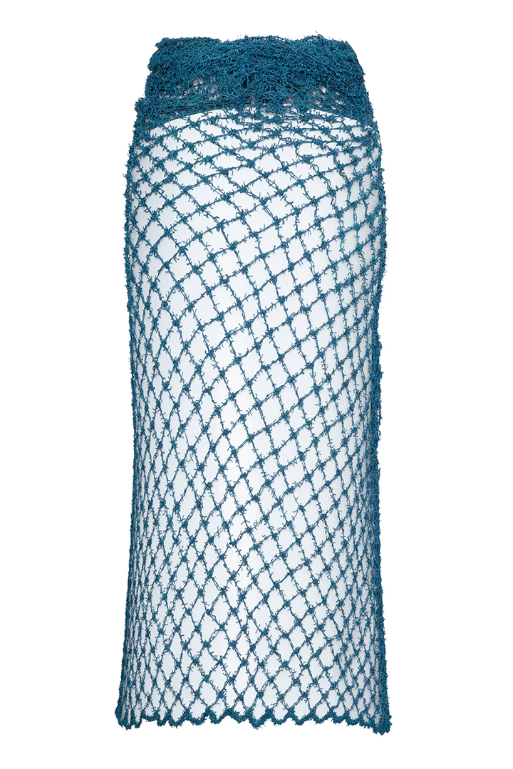 Gonna Net Crochet Pura Seta - immagine 2