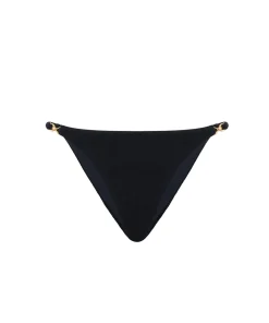 Riviera Bikini Bottom arricciato sul retro Black