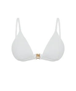 Riviera Top Bikini Triangolo Off White