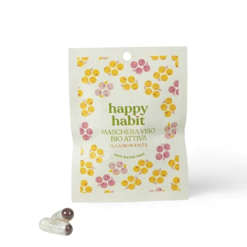 Maschera Viso Bio Attiva Illuminante | 2 Capsule | Happy Habit