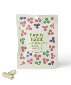 Maschera Viso Bio Attiva Anti-Età | 2 Capsule | Happy Habit