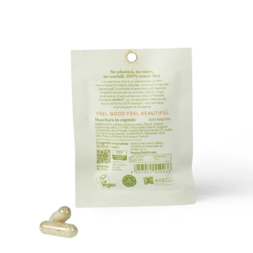 Maschera Viso Bio Attiva Anti-Età | 2 Capsule | Happy Habit - immagine 2