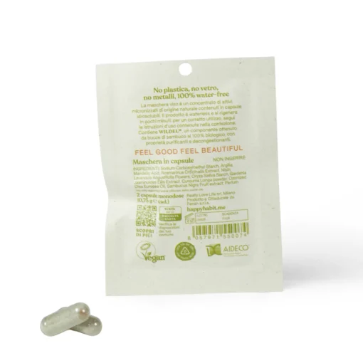 Maschera Viso Bio Attiva Purificante | 2 Capsule | Happy Habit - immagine 2