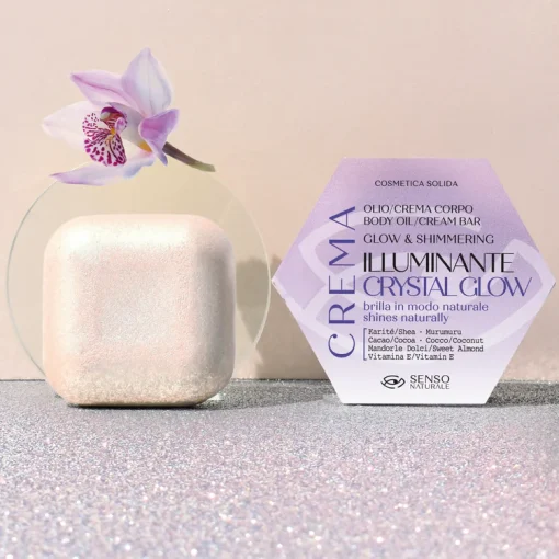 Olio Corpo Solido CRYSTAL GLOW - Crema Illuminante I Senso Naturale