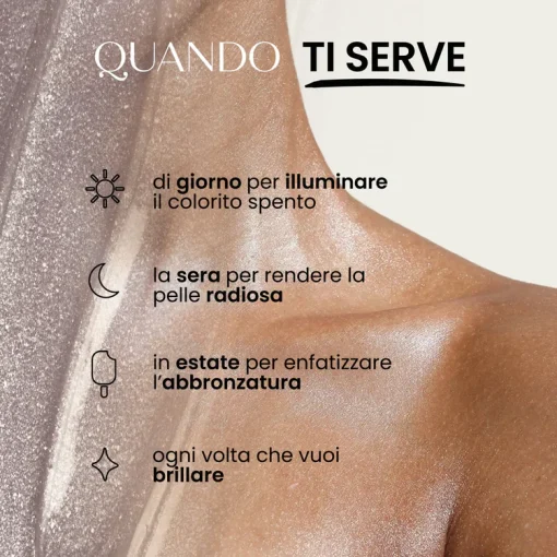 Olio Corpo Solido CRYSTAL GLOW - Crema Illuminante I Senso Naturale - immagine 3