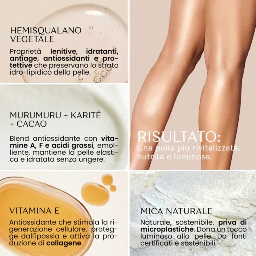 Olio Corpo Solido CRYSTAL GLOW - Crema Illuminante I Senso Naturale - immagine 4