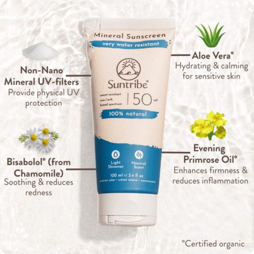 Crema Solare Minerale SPF 50 100ml I Suntribe - immagine 4