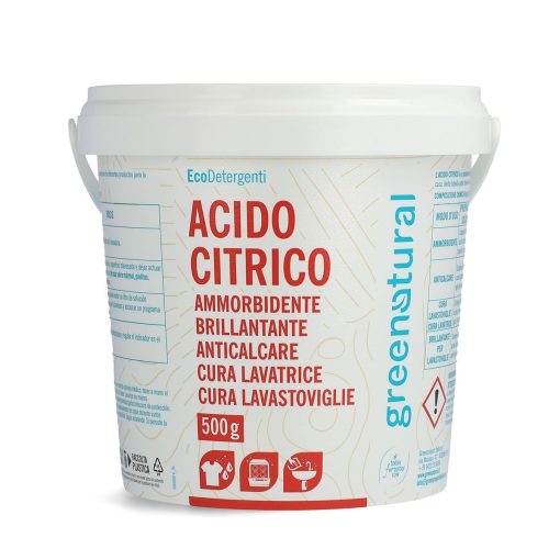 Acido Citrico - secchiello 0,5kg | Greenatural