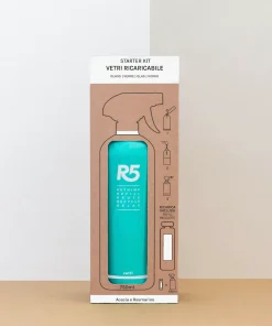 Kit per pulizia Vetri | 1 refill e 1 flacone