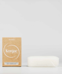 Spugna Konjac Bianca Corpo | Spugna corpo purificante