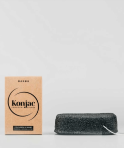 Spugna Konjac Nera Corpo | Spugna sebo-regolatrice arricchita con carbone