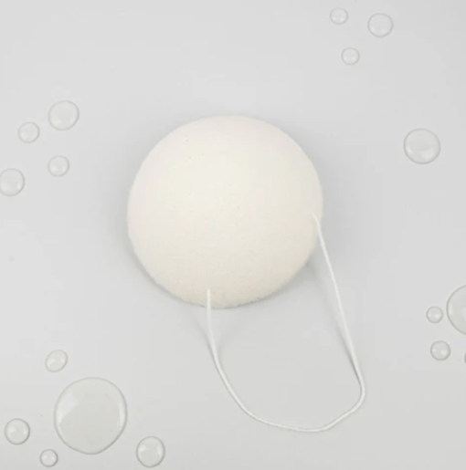 Spugna Konjac Bianca Viso | Spugna viso naturale purificante - immagine 2