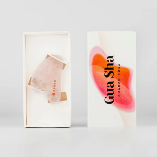 Guasha Quarzo Rosa | Massaggiatore viso in quarzo rosa - immagine 4