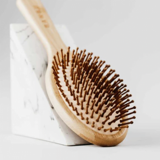 Spazzola Tonda | Spazzola antifrizz in legno di bambù - immagine 3