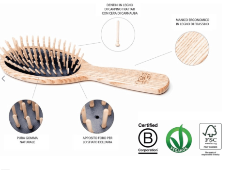 Spazzola ovale grande con dente corto - immagine 3