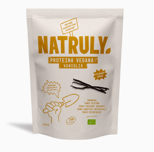 PROTEINE ​​VEGANE ALLA VANIGLIA BIO 350 G | Natruly