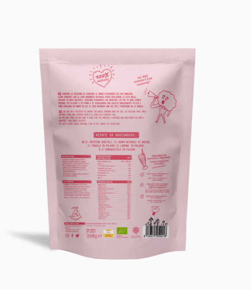 PROTEINE ​​VEGANE LAMPONI E FRAGOLE BIO 350 G | Natruly - immagine 4