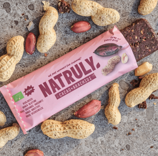 BARRETTA CRUDO-RAW CACAO + ARACHIDI (39.10% FRUTTA SECCA) BIO| Natruly - immagine 2