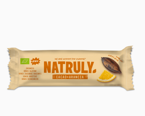 BARRETTA CRUDO-RAW CACAO + ARANCIA (39.20% FRUTTA SECCA) BIO | Natruly
