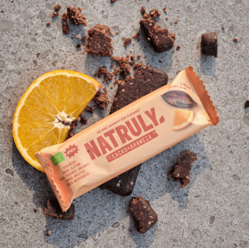 BARRETTA CRUDO-RAW CACAO + ARANCIA (39.20% FRUTTA SECCA) BIO | Natruly - immagine 2