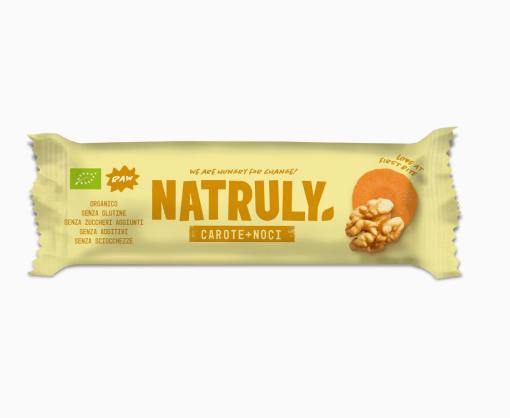 BARRETTA CRUDO-RAW NOCI + CAROTE (32.30% FRUTTA SECCA) BIO | Natruly
