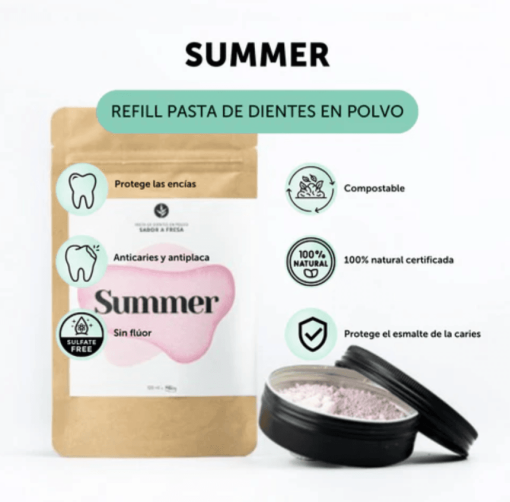 Ricarica dentifricio in polvere ECO SUMMER - immagine 3