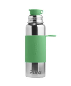Borraccia in Acciaio 850ml con Tappo Sport in Silicone | Pura