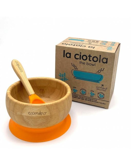 CIOTOLA PER BAMBINI CON CUCCHIAIO IN BAMBU' | ECOMIKRO - immagine 5