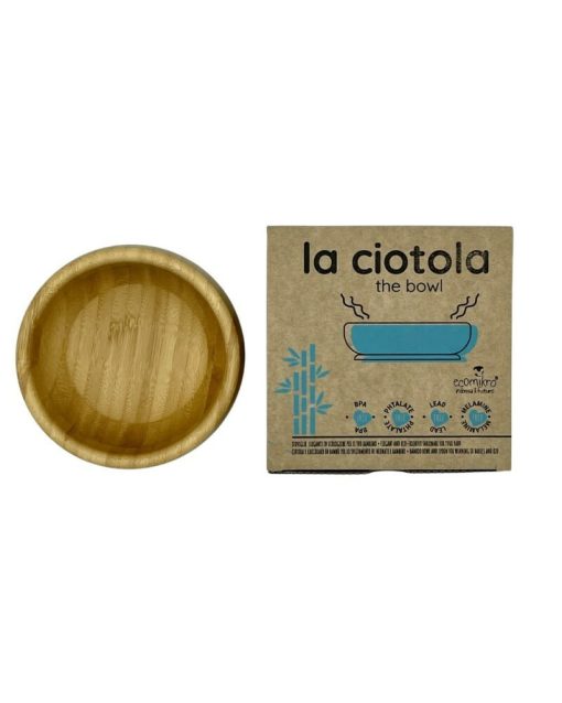 CIOTOLA PER BAMBINI CON CUCCHIAIO IN BAMBU' | ECOMIKRO - immagine 6