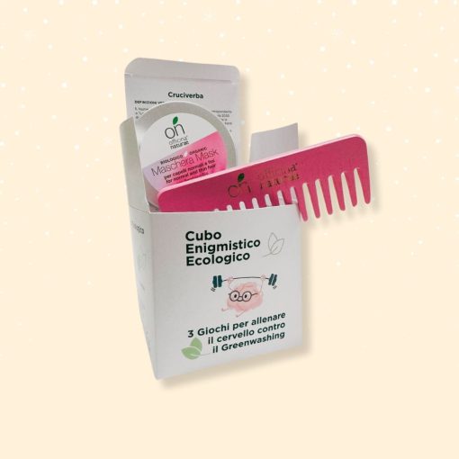 Cubo enigmistico CHIOMA WOW | Pettine in legno + Maschera per Capelli a tua Scelta - immagine 3